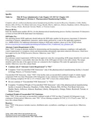 Form OP-UA34 (TCEQ-10291) Pharmaceutical Manufacturing Facility Attributes - Texas, Page 2