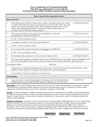 Form TCEQ-20072 Air Permit by Rule (Pbr) Checklist for Animal Feeding Operations - Texas, Page 2