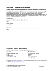 Form TCEQ-20393 Texas Low Emission Diesel (Txled) Importer Quarterly Reporting Form - Texas, Page 4