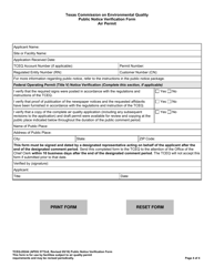 Form TCEQ-20244 Public Notice Verification Form for Air Permitting - Texas, Page 4