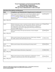 Form TCEQ-20272 Dual Chamber Incinerators Air Permits by Rule 106.491 Checklist - Texas, Page 5