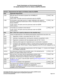 Form TCEQ-20396 Air Quality Standard Permit for Boilers (Aqspb) Checklist - Texas, Page 2