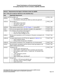 Form TCEQ-20396 Air Quality Standard Permit for Boilers (Aqspb) Checklist - Texas, Page 3