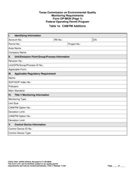 Form OP-MON (TCEQ-10421) Monitoring Requirements - Texas, Page 22