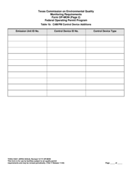 Form OP-MON (TCEQ-10421) Monitoring Requirements - Texas, Page 23