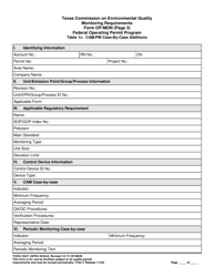 Form OP-MON (TCEQ-10421) Monitoring Requirements - Texas, Page 24