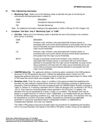 Form OP-MON (TCEQ-10421) Monitoring Requirements - Texas, Page 5