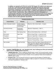 Form OP-MON (TCEQ-10421) Monitoring Requirements - Texas, Page 6