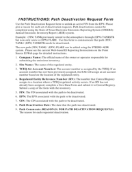 Form TCEQ-20737 Tceq Air Emissions Inventory: Path Deactivation Request - Texas, Page 2