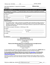 Form TCEQ-00002 Notification for Hazardous or Industrial Waste Management - Texas, Page 7