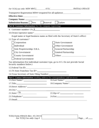 Form TCEQ-00426 Application to Claim a Registration by Rule as a Transporter of Medical Waste - Texas, Page 2