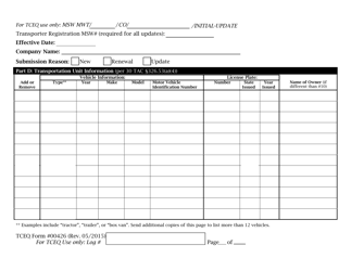 Form TCEQ-00426 Application to Claim a Registration by Rule as a Transporter of Medical Waste - Texas, Page 3
