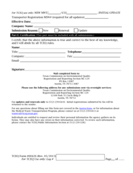 Form TCEQ-00426 Application to Claim a Registration by Rule as a Transporter of Medical Waste - Texas, Page 4