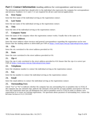 Instructions for Form TCEQ-00481 Application to Register or Renew Registration as a Transporter of Municipal Sludge(S) and Similar Wastes - Texas, Page 5