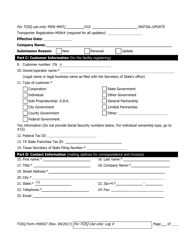 Form TCEQ-00427 Application to Claim a Registration by Rule as a Mobile on-Site Treater of Medical Waste - Texas, Page 2