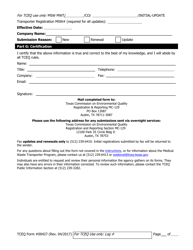Form TCEQ-00427 Application to Claim a Registration by Rule as a Mobile on-Site Treater of Medical Waste - Texas, Page 5
