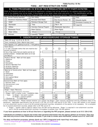Form TCEQ-0659 Aboveground Storage Tank Registration Form - Texas, Page 3