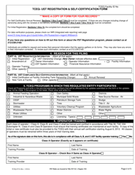 Form TCEQ-00724 Underground Storage Tank Registration and Self-certification Form - Texas, Page 2