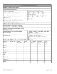 Form TCEQ-00562 Assessment Report Form (Pdf) in Guidance for Risk-Based Assessments at Leaking Petroleum Storage Tank Sites in Texas - Texas, Page 14