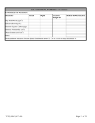 Form TCEQ-00562 Assessment Report Form (Pdf) in Guidance for Risk-Based Assessments at Leaking Petroleum Storage Tank Sites in Texas - Texas, Page 15