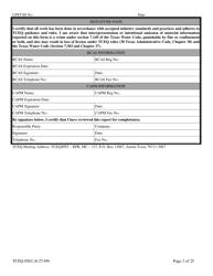 Form TCEQ-00562 Assessment Report Form (Pdf) in Guidance for Risk-Based Assessments at Leaking Petroleum Storage Tank Sites in Texas - Texas, Page 2