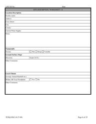 Form TCEQ-00562 Assessment Report Form (Pdf) in Guidance for Risk-Based Assessments at Leaking Petroleum Storage Tank Sites in Texas - Texas, Page 6