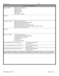 Form TCEQ-00562 Assessment Report Form (Pdf) in Guidance for Risk-Based Assessments at Leaking Petroleum Storage Tank Sites in Texas - Texas, Page 7