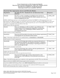 Form TCEQ-20301 Checklist for Standards of Performance for Mswlf Title 40 Cfr/Nsps Subpart Www - Texas, Page 3