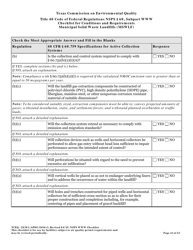 Form TCEQ-20301 Checklist for Standards of Performance for Mswlf Title 40 Cfr/Nsps Subpart Www - Texas, Page 41