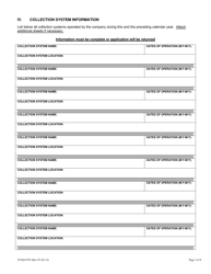 Form TCEQ-00793 Wastewater Operations Company Registration Application and Report Form - Texas, Page 3
