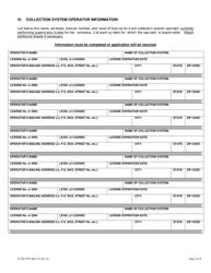 Form TCEQ-00793 Wastewater Operations Company Registration Application and Report Form - Texas, Page 6