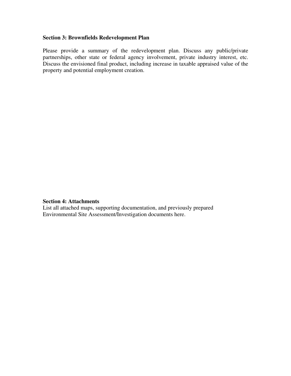 Form TCEQ-10076 Application for State-Provided Brownfields Site Assessment - Texas, Page 10
