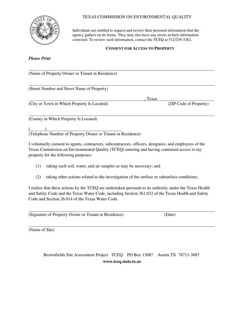 Form TCEQ-10076 Application for State-Provided Brownfields Site Assessment - Texas, Page 11