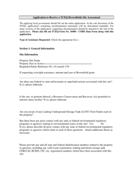 Form TCEQ-10076 Application for State-Provided Brownfields Site Assessment - Texas, Page 4