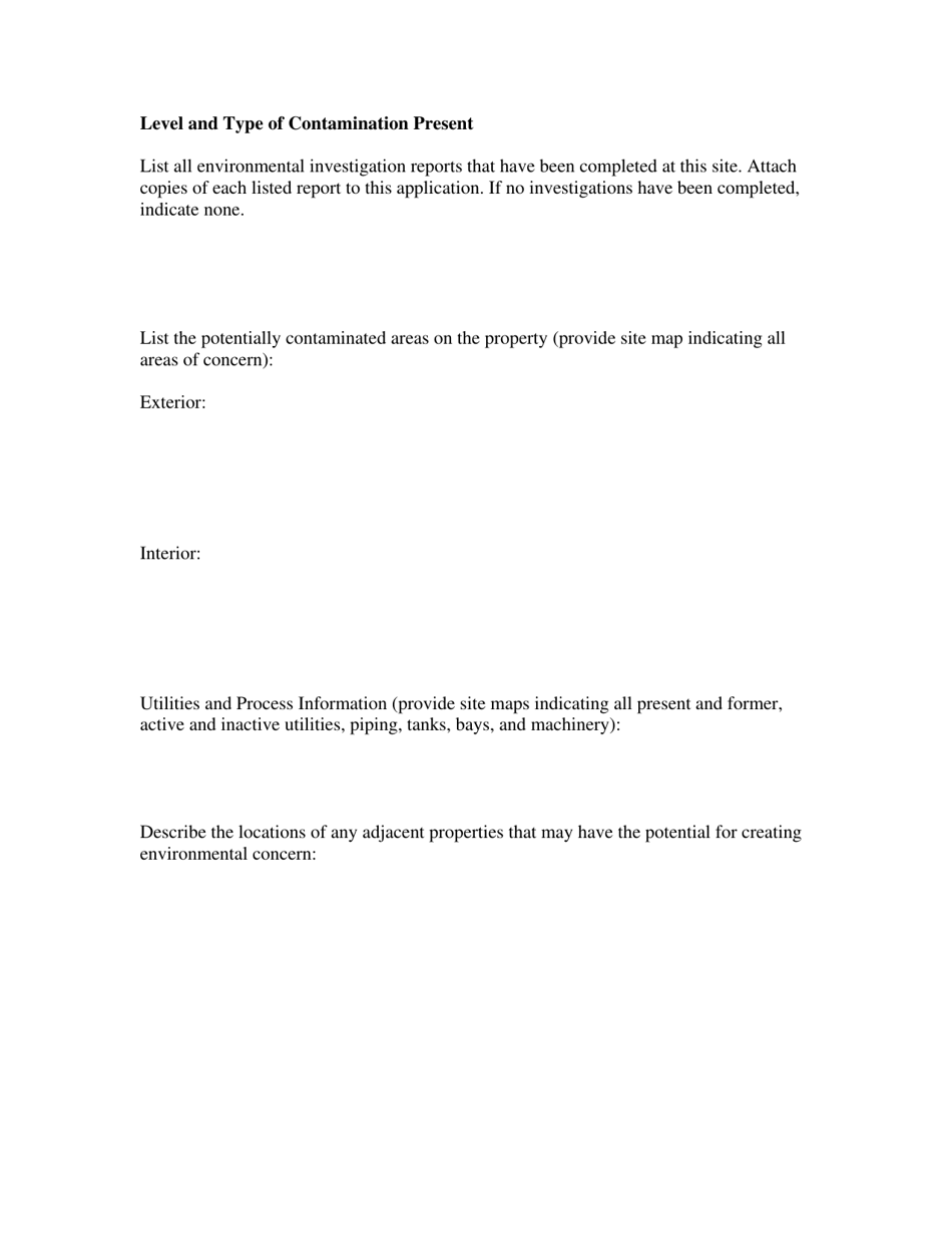 Form TCEQ-10076 Application for State-Provided Brownfields Site Assessment - Texas, Page 8