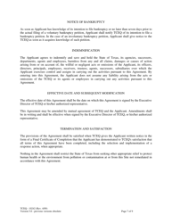 Form TCEQ-10242 Voluntary Cleanup Program Agreement - Texas, Page 7