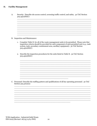 Form TCEQ-0024 Permit Applications to Store or Process Industrial Nonhazardous Waste - Texas, Page 19