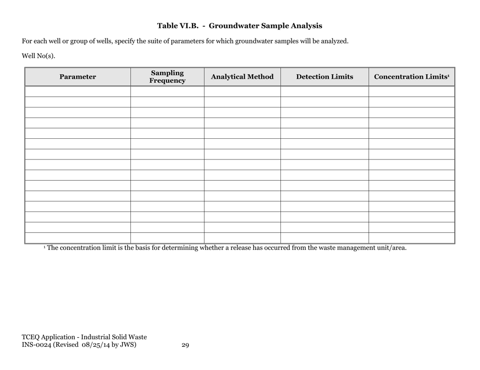 Form TCEQ-0024 Permit Applications to Store or Process Industrial Nonhazardous Waste - Texas, Page 38