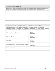 Form TCEQ-10297 Scrap Tire Management Registration Application - Texas, Page 4