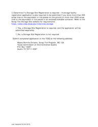 Form TCEQ-10297 Scrap Tire Management Registration Application - Texas, Page 9