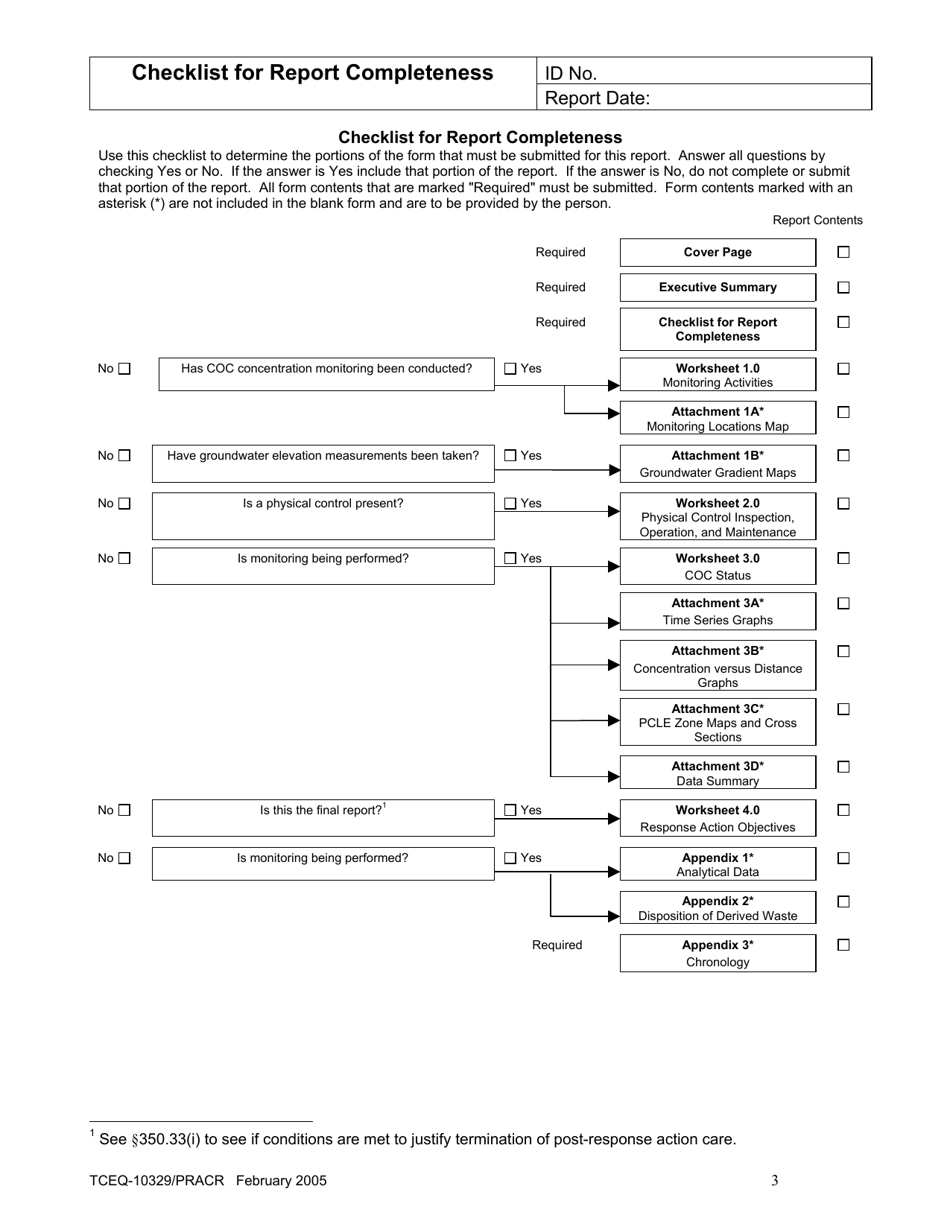 Form TCEQ-10329 / PRACR Post-response Action Care Report - Texas, Page 10