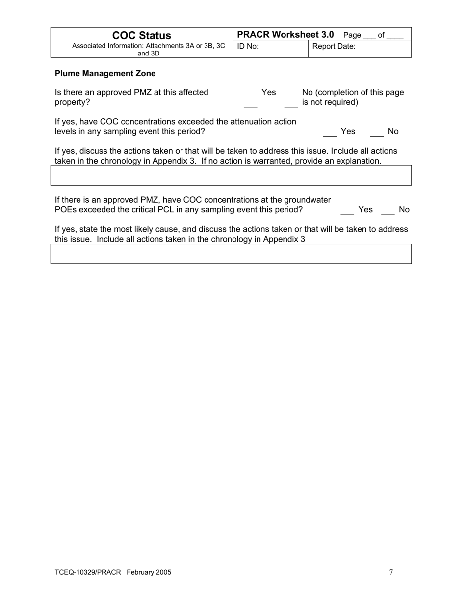 Form TCEQ-10329 / PRACR Post-response Action Care Report - Texas, Page 14