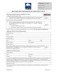 Form 20149 Municipal Setting Designation Application Form - Texas, Page 2