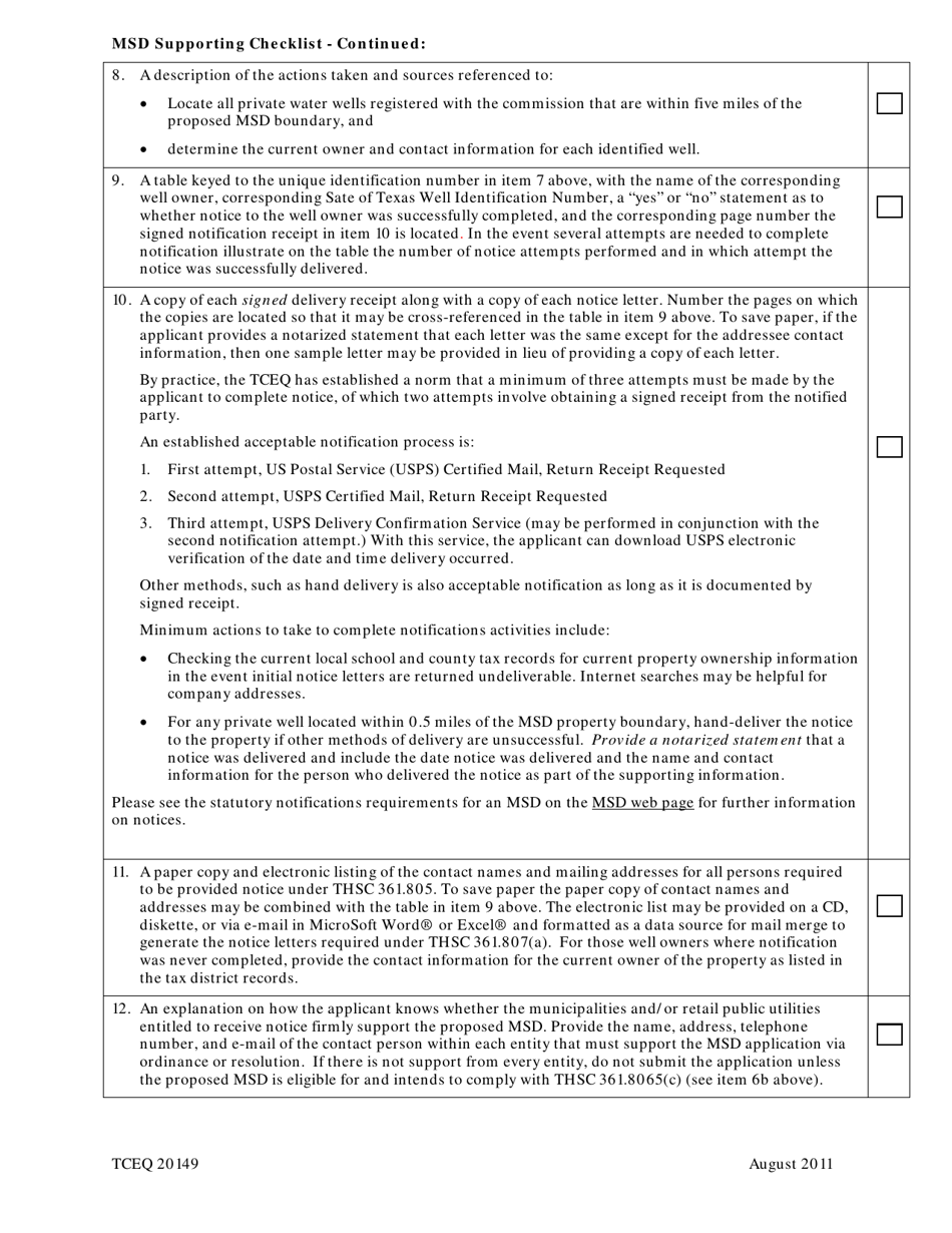 Form 20149 - Fill Out, Sign Online and Download Fillable PDF, Texas ...