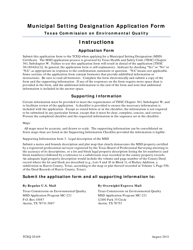 Document preview: Form 20149 Municipal Setting Designation Application Form - Texas