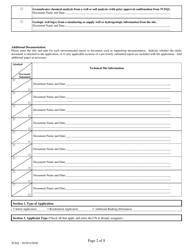 Form 20109 Tceq Dry Cleaner Remediation Program Application for Ranking - Texas, Page 2