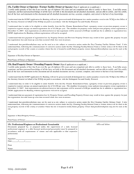 Form 20109 Tceq Dry Cleaner Remediation Program Application for Ranking - Texas, Page 8