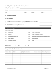 Form 20132 Application for Environmental Laboratory Accreditation - Texas, Page 2