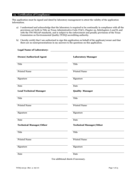Form 20132 Application for Environmental Laboratory Accreditation - Texas, Page 7