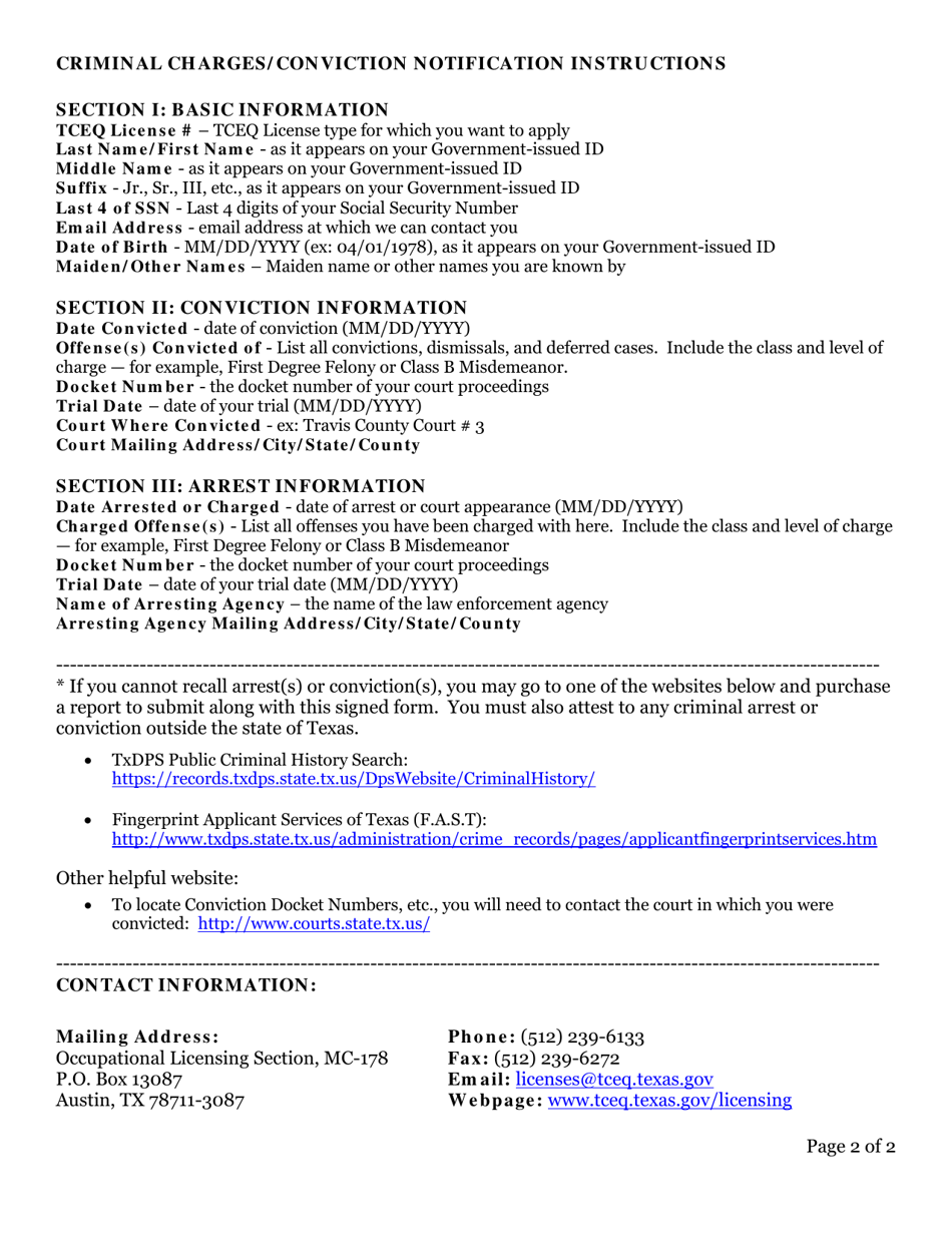 Form 20633 Occupational Licensing Individual Renewal Application - Texas, Page 3